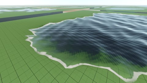 Lake preset at a shoreline