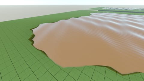 Mud preset at a shoreline