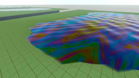Oil preset at a shoreline