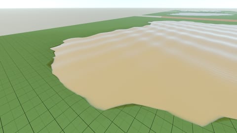 Quicksand preset at a shoreline