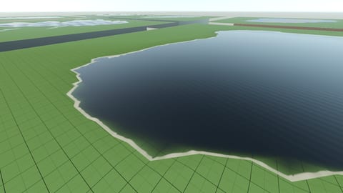 Swamp preset at a shoreline